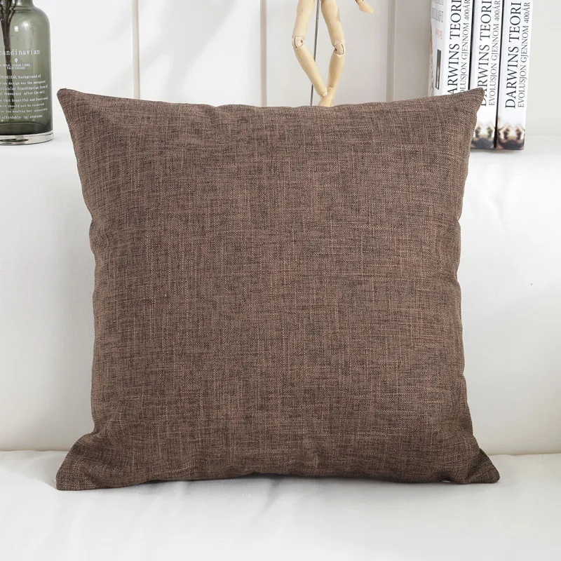 pillow cover 5 Льняная наволочка с цветочным принтом, модная удобная домашняя квадратная подушка, наволочка для спины - Цвет: pillow cover 5