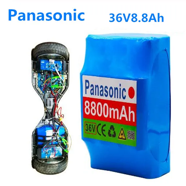 Panasonic 10s2p 36V литий-ионная перезаряжающаяся батарея 8800 мА/ч, 8.8ah с одноконтурным напряжение Ховерборд батарея