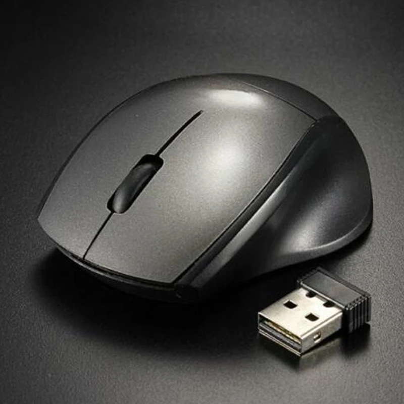 Серый Мини оптическая беспроводная мышь 2,4 ГГц USB мышь 1200 dpi для ПК ноутбука DJA99 - Цвет: Серый
