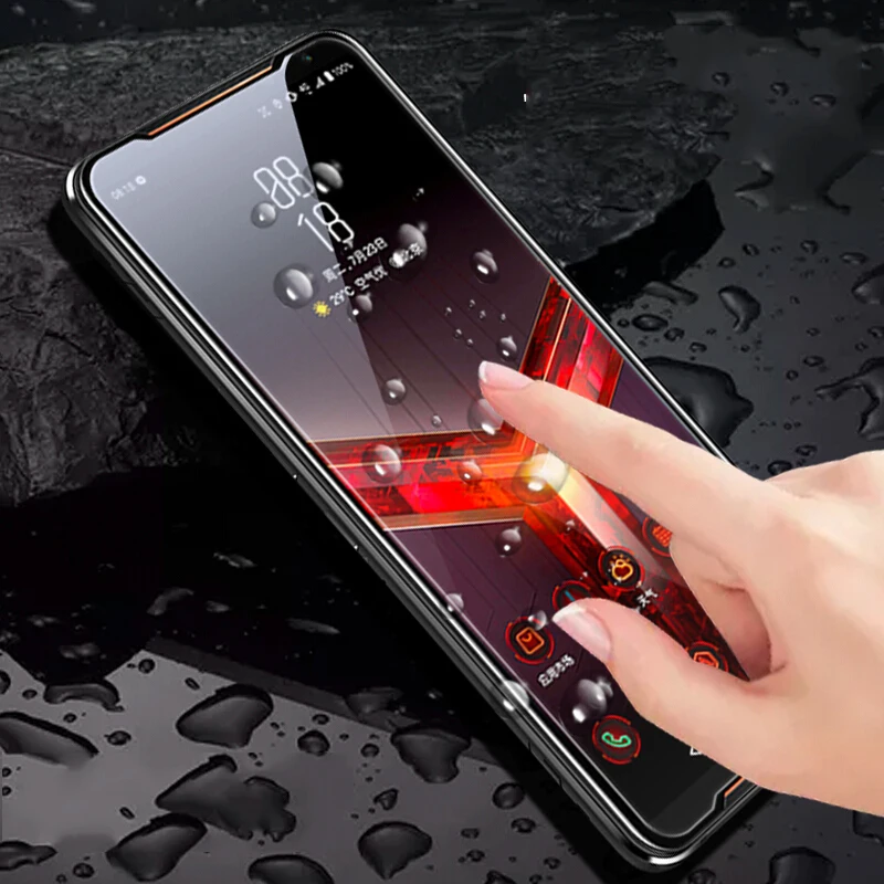 Full Cover Tempered Glass For Asus ROG Phone 2 ZS660KL Scratch Proof Screen Protector For ASUS ROG Phone2 Clear Protective Film