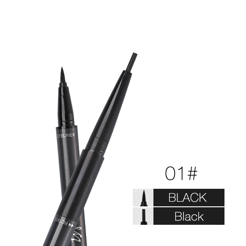 Menow 3 цвета многозадачник 2 в 1 автоматический матовый карандаш для бровей Макияж глаз набор Водонепроницаемый Черный подводка для глаз натуральная Ручка для глаз