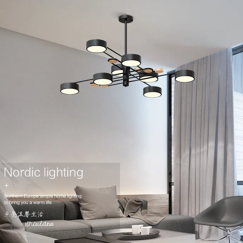 Скандинавский Макарон простой теплый люстра светильник ing Современная атмосфера индивидуальный светильник, Светильники для гостиной, спальни, ресторана, кабинета