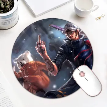 

High Quality Unique One Piece Trafalgar Law Desktop Mice Mat Game Mousepad 200x200mm 220x220mm 240x240mm Round Mouse Pad