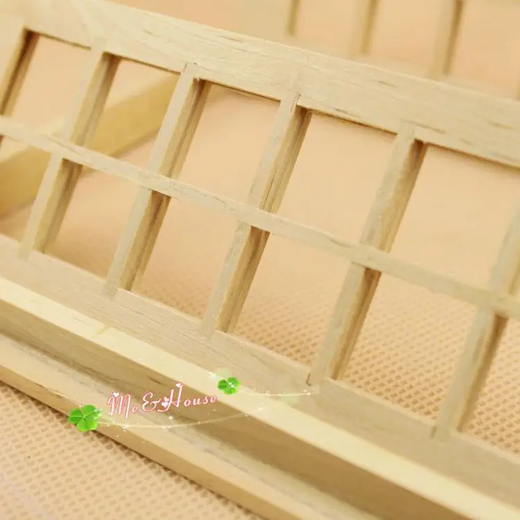 1: 12 кукольный дом мини мебель модель Diy28 решетка двойная дверь вилла дверь