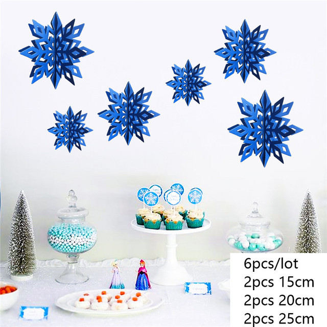 Artificial Snowflakes Paper Garland Christmas Decorations for Home Frozen Party Navidad Ornaments Xmas Pendant New Year Decor