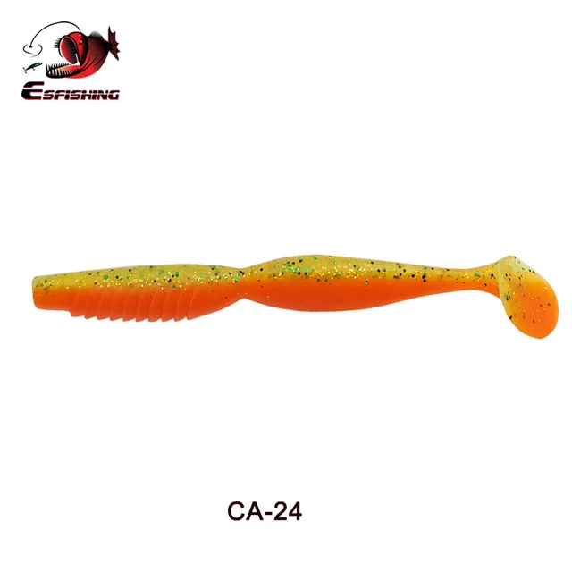 KESFISHING Fishing Lures artificial Soft Silicone Bait Spiner Shad 4,5 inchs the Best Bass Bait Add Fish Smell free shipping CA24