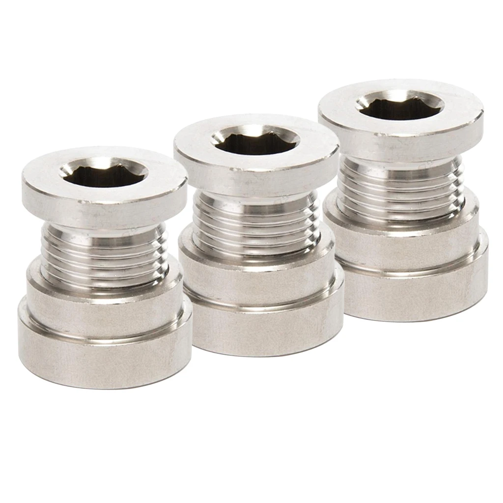 3x M18X1.5 резьба из нержавеющей стали O2 кислородный датчик Bung& Plug комплект прочный
