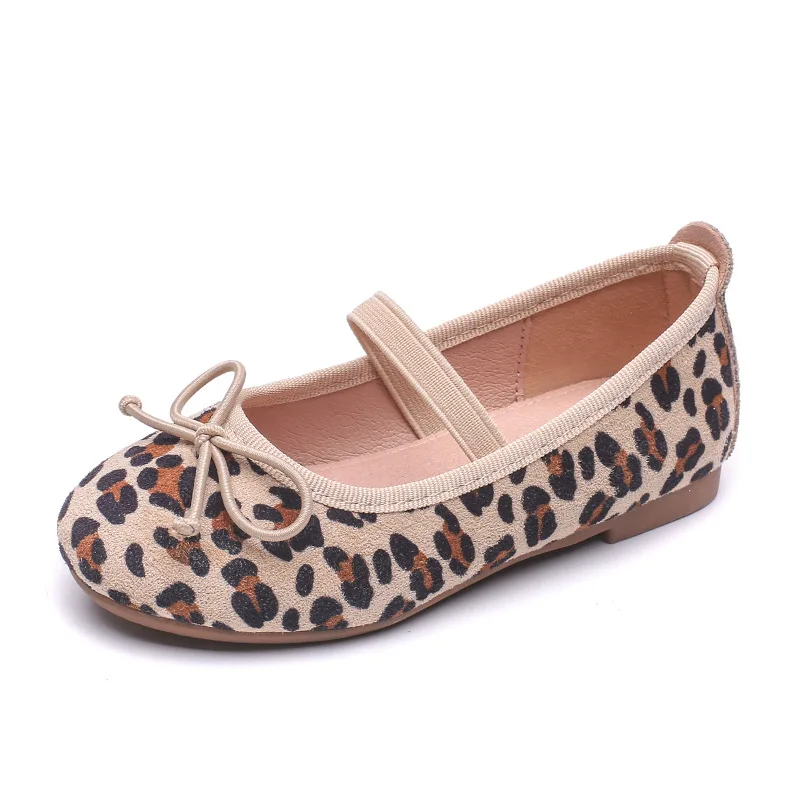 Brown 2 Детская школьная обувь Chaussure Enfant повседневная обувь для девочек осенне-весенние леопардовые корейские дышащие кроссовки на плоской подошве для малышей - Цвет: Brown 2