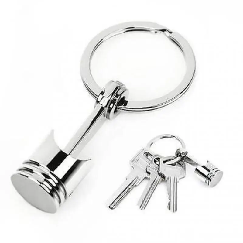 Creative Car Keychain Metal Piston Engine Turbo Gear Disc Shock Absorber Tire Model Key Holder Rings Pendant Accessories | Автомобили и