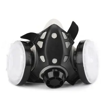 

Anti-saliva Dust Mask Dust-proof Respirator Cotton Filter Protective Gas Mask for Chemical Spray Paint Respirator Mask