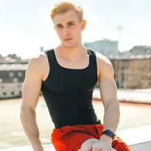 Унисекс для спорта, прогулок на свежем воздухе, походов, бегущих, Модный повседневный топ для похудения и занятия спортом, корректирующий жилет, топ для фитнеса