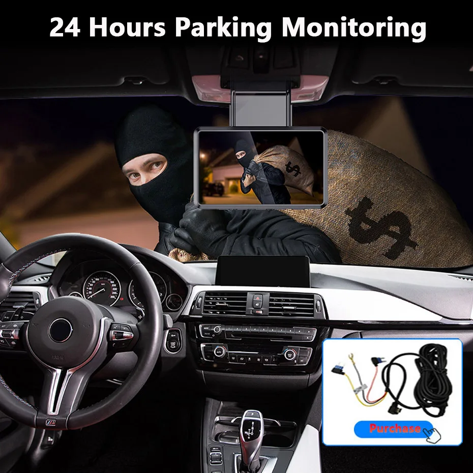 WHEXUNE, новинка, 3 дюйма, Full HD, 1080 P, автомобильная dvr камера, wifi, скорость N, gps, координаты, ночное видение, видеорегистратор, 24 часа, монитор парковки, видеорегистратор