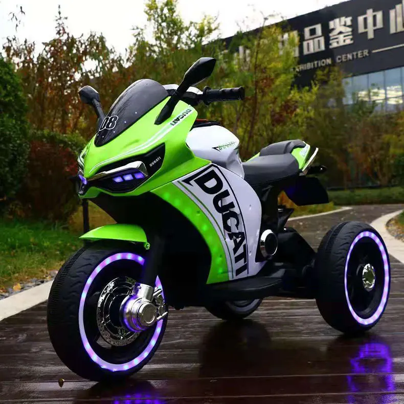  Children's Electric Motorcycle 3-7-10 Years Old Child Charging Toy Car Baby Can Sit Two-wheeled Mot