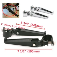 Мотоцикл 1-1 1/" крушение шоссе бар Защита двигателя подножки Крепление зажим складывающаяся педаль защитный бар для Harley Honda Suzuki