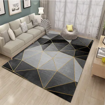 

Abstract Geometry Pattern Lamb Velvet Material Europe Carpet Rug Living Room Bedroom Study Coffee Table Decorative Room