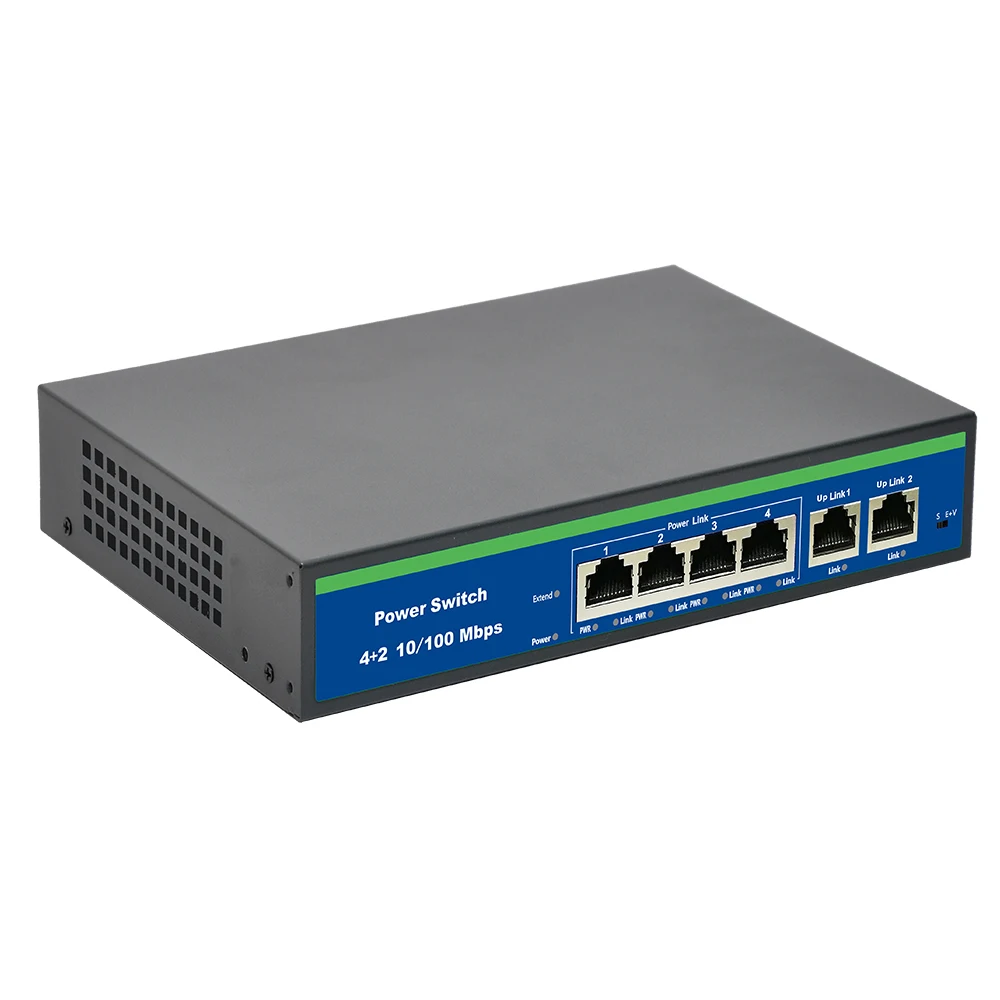 

52V Passive POE switch Ethernet with 4 10/100Mbps Ports Suitable for IP camera/Wireless AP/CCTV camera system
