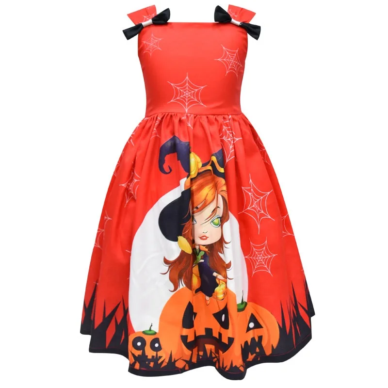 Костюм на Хэллоуин для девочек платье принцессы маленькая ведьма одежда вампира