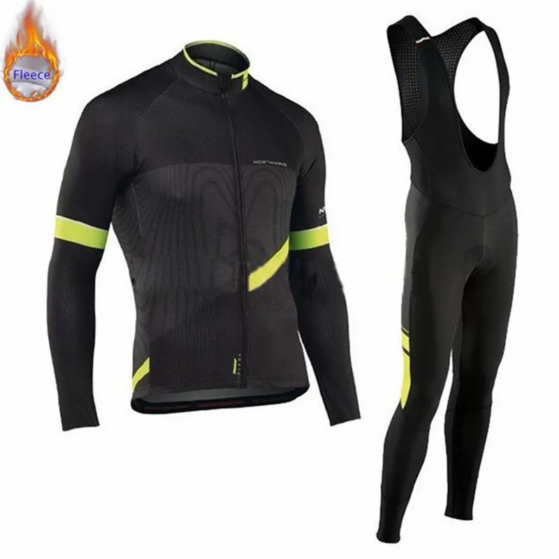 Northwave с длинным рукавом roupa de Ciclismo Invierno hombre Термальность флис велосипед велосипедной команды джерси зимний комплект MTB велосипеда Костюмы NW