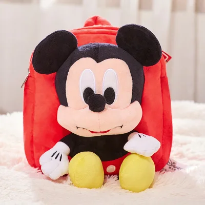 Синий Disney милый детский плюшевый рюкзак с героями мультфильмов, игрушка, мини школьные сумки, детские подарки для мальчиков и девочек, детские Студенческие Сумки, прекрасный кошелек - Цвет: Синий