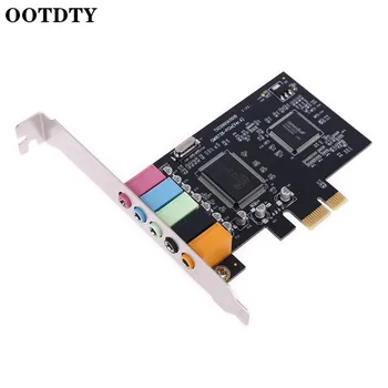 

PCI-E Sound Card 5.1 Channels CMI8738 Chipset Audios Digital Desktop PCI Express Cards TXC090