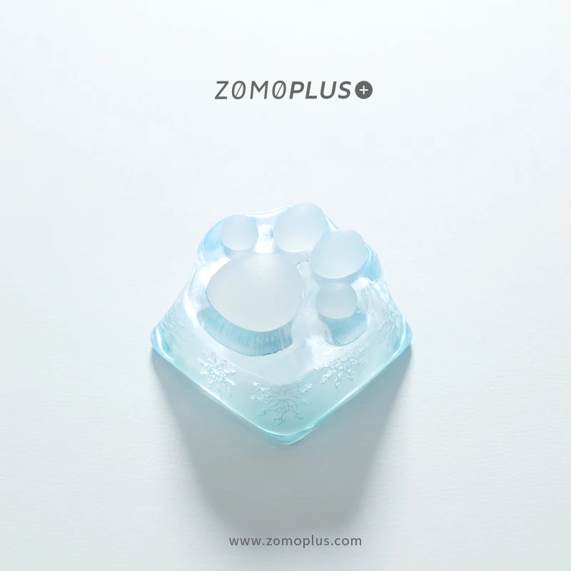Zomo Plus Kawaii Bonito 3d Impresso Resina & Silicone Sakura Tiffany Kitty Pata Artesanal Keycap Teclado Mecânico Gato Pata Keycap - Imagem 3