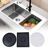 Multifunctional Soft Rubber Table Heat Insulation Kitchen Bathroom Protector Sink Mat Dishes Home Quick Drain Drying Anti Slip ► Photo 2/6