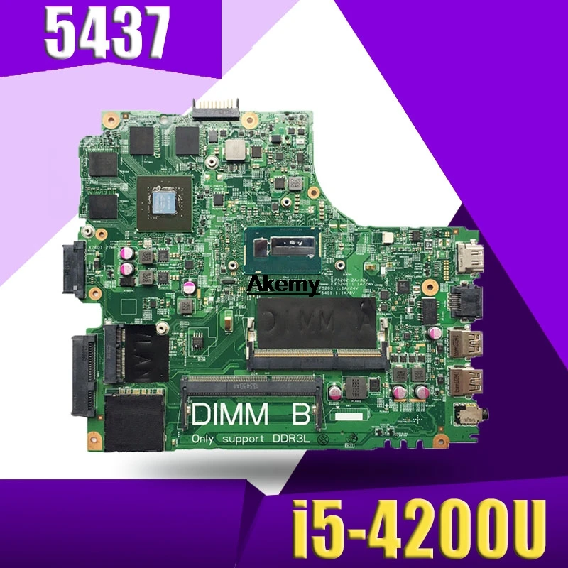 

Brand New I5-4200U GT750/2GB FOR Dell Inspiron 3437 5437 Laptop Motherboard 12307-2 PWB:VKJ89 CN-0CN2DV CN2DV mainboard
