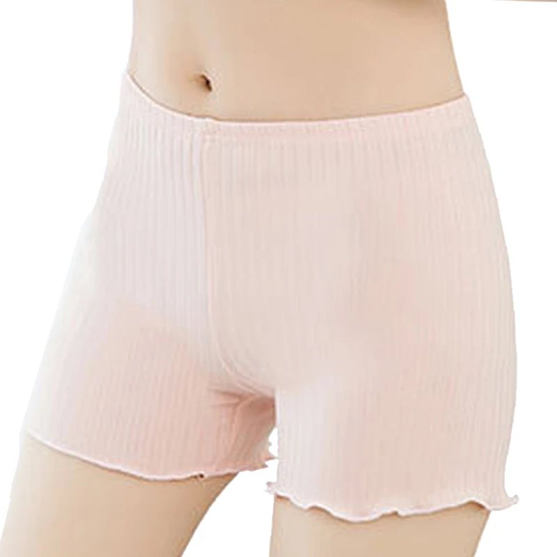 Мягкие женские безопасные короткие штаны, женские летние защитные штаны, полосатые бесшовные тянущиеся штаны