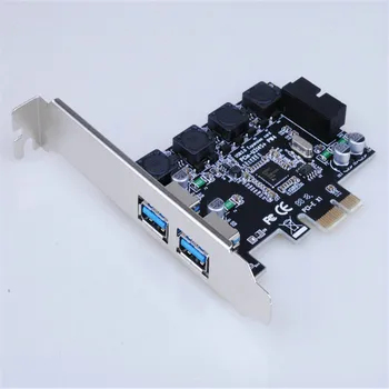 

Desktop computer pci-e to USB3.0 expansion card desktop USB3.0 expansion card front 20pin expansion card