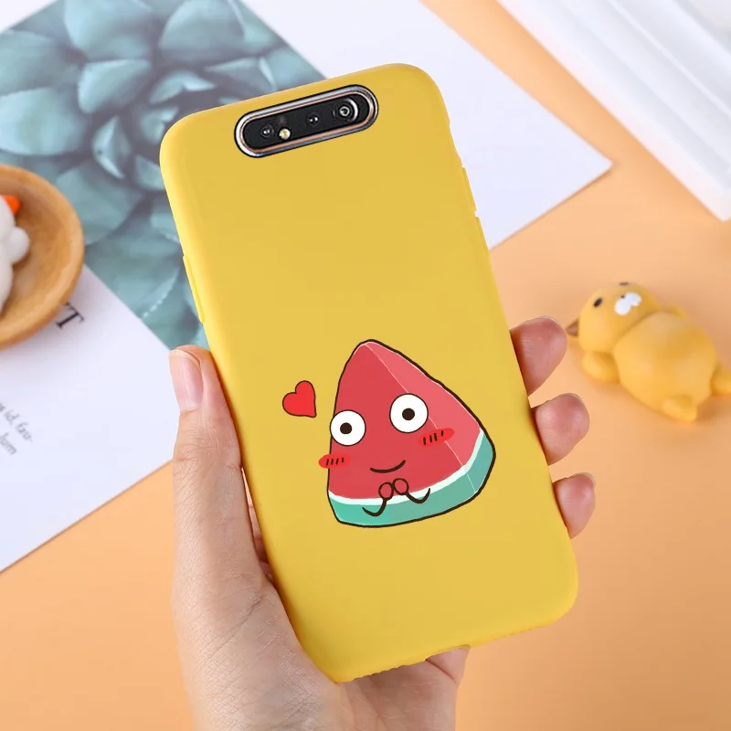 Yello ТПУ чехол для samsung Galaxy A80 силиконовый милый для samsung задняя крышка A 80 A805F A50 A70 A10 A20 A10S A40 протектор черный