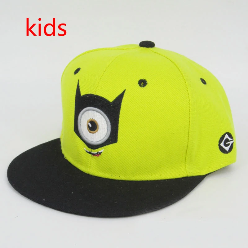style 5 3D глаз Гадкий я мультфильм шапка «Миньоны» модная бейсболка Snapbacks Дети Взрослые вышивка большой глаз шляпа - Цвет: style 5