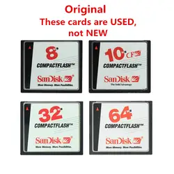 10 шт./лот, оригинал! Карта памяти sandisk 8mb 10mb 32mb 64mb CompactFlash CF