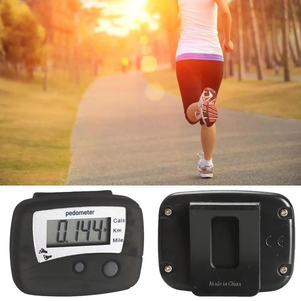 Portable Multi-functional Lcd Display Digital Outdoor Pedometer 3d pedometer