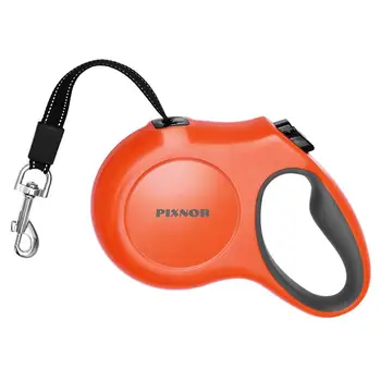 

PIXNOR 5M Automatic Retractable Dog Training Leash Durable Walking Lead Size L (Orange)
