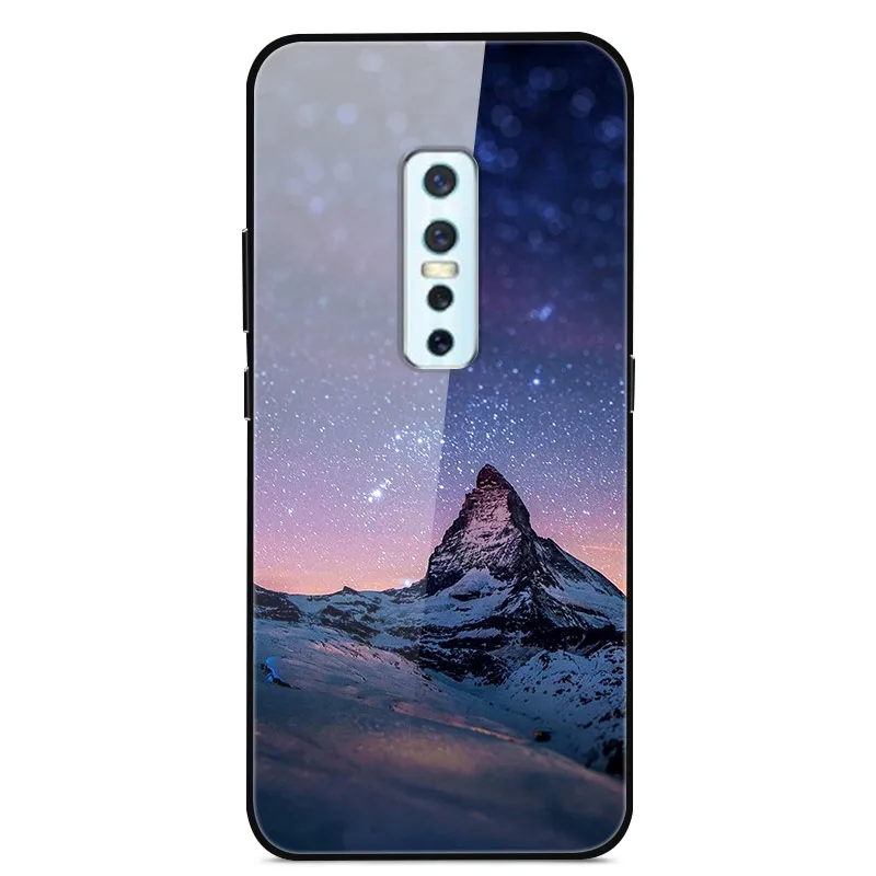 ДЛЯ Vivo V17 Pro Чехол закаленное стекло планета Космос крышка стеклянная задняя крышка для Vivo V17 Pro Coque оболочка для Vivo V17Pro V17 Pro - Цвет: 04