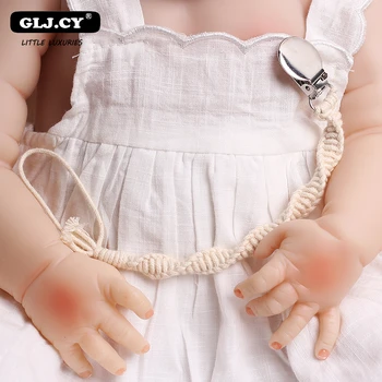 

Simple Vintage Crochet Pacifier Clip Baby Cotton Tassel Pacifier Chain For Newborn Teething Soother Chew Dummy Clips Hand Made