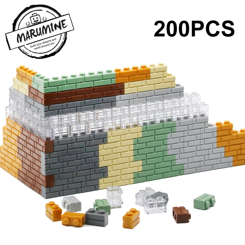 MARUMINE 1x2 точки куб кирпичи 98283 дома настенные строительные блоки классический "сделай сам", Мпц My City набор обучающая развивающая игрушка для детей