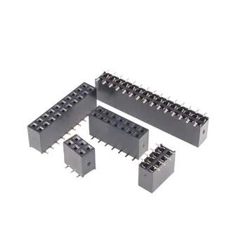 

5 pcs 2.54 mm SMT PCB Header Female 4 6 8 10 12 14 16 18 20 22 24 26 30 32 40 Pin Dual Row Straight 8.5mm Height