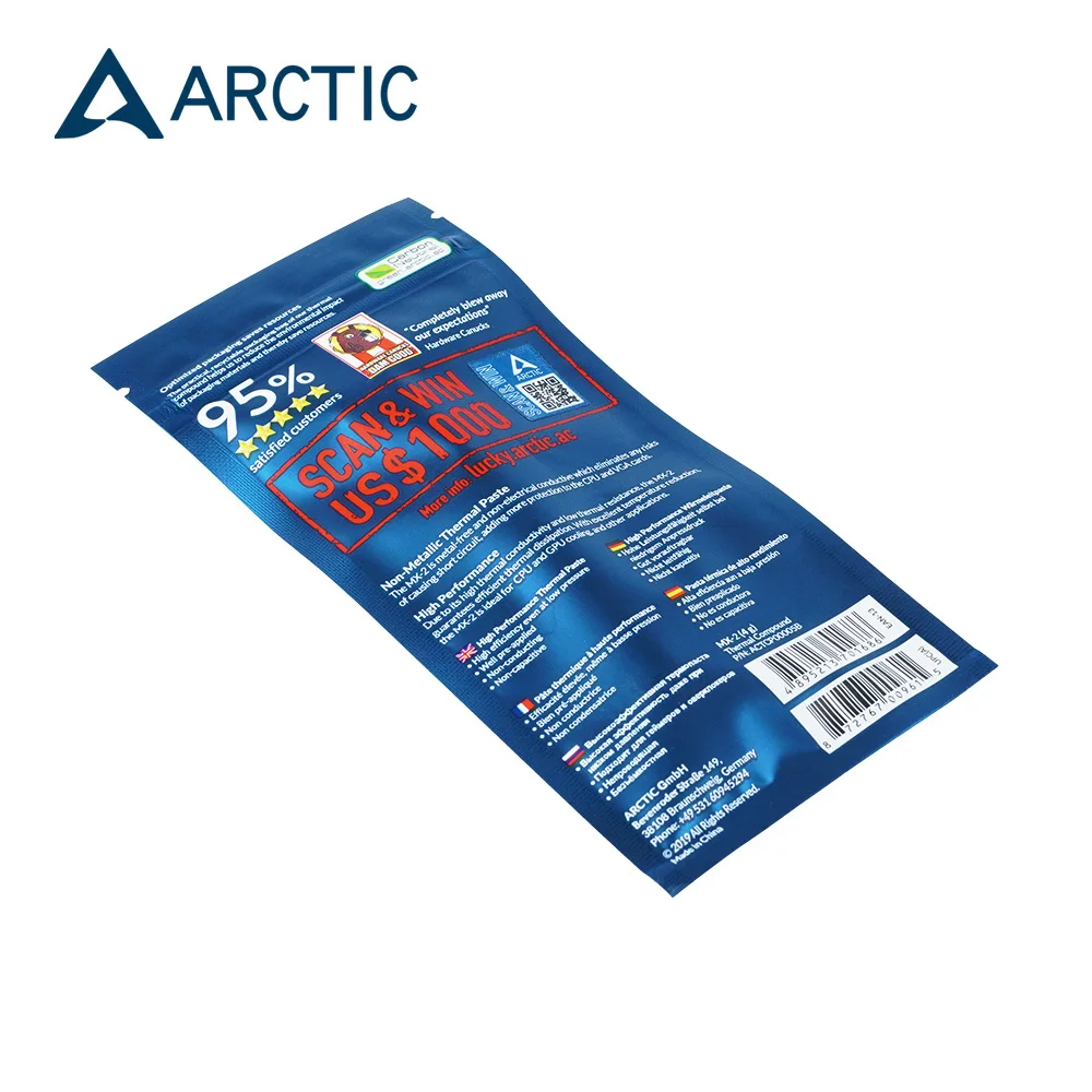 Термопаста ARCTIC для процессора AMD Intel 4g охлаждающая термопаста Для с охлаждением VGA
