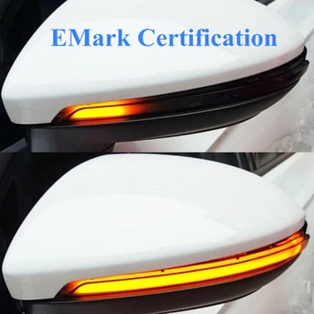 

Replacement Rearview Mirror Light 2pcs Sequential Dynamic Turn Signal Lamp Amber