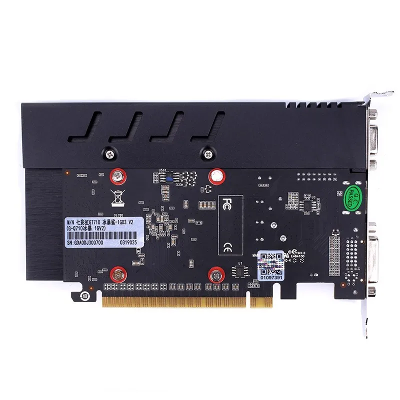 Красочные GeForce GT710 NF 1GD3 NVIDIA GPU VIDIEO карты DVI VGA HDMI