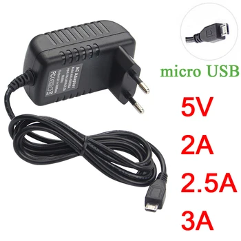 

Micro USB Power Adapter 5V 3A 2A 2.5A 5 V Volt 100-240V Adaptor Supply Charger For Raspberry PI 3 Zero Model B B+ Tablet PC