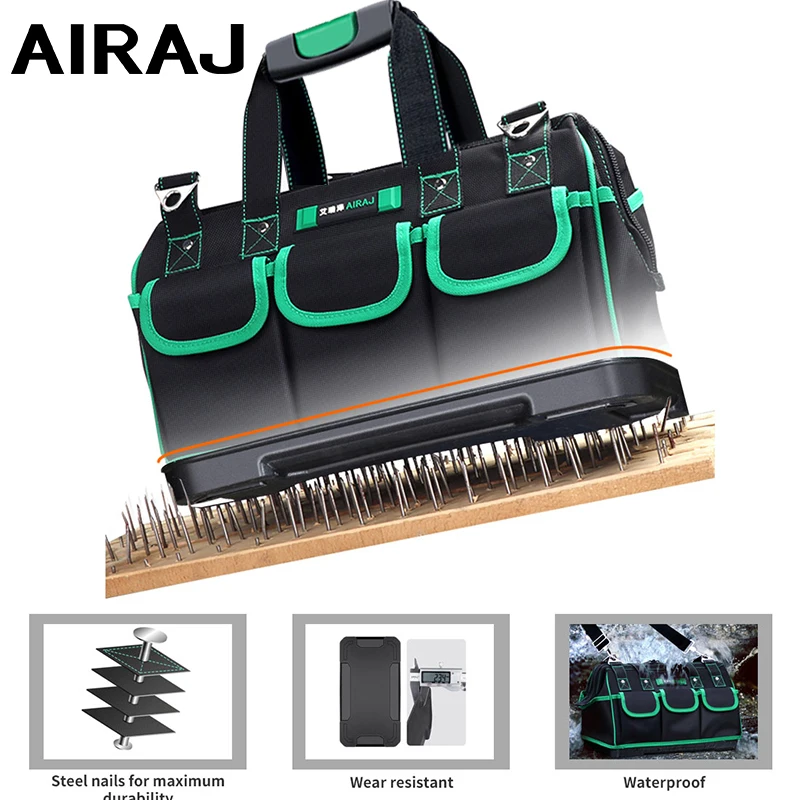 AIRAJ увеличивающая сумка для инструментов водонепроницаемая и износостойкая антиосенняя резиновая Нижняя сумка для хранения инструментов для суровых условий