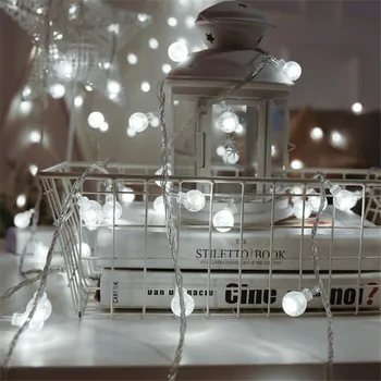 

20m 200LED Globe String Light Supermarket Christmas Wedding Lighting with 200 LED Bulbs EU/US Plug