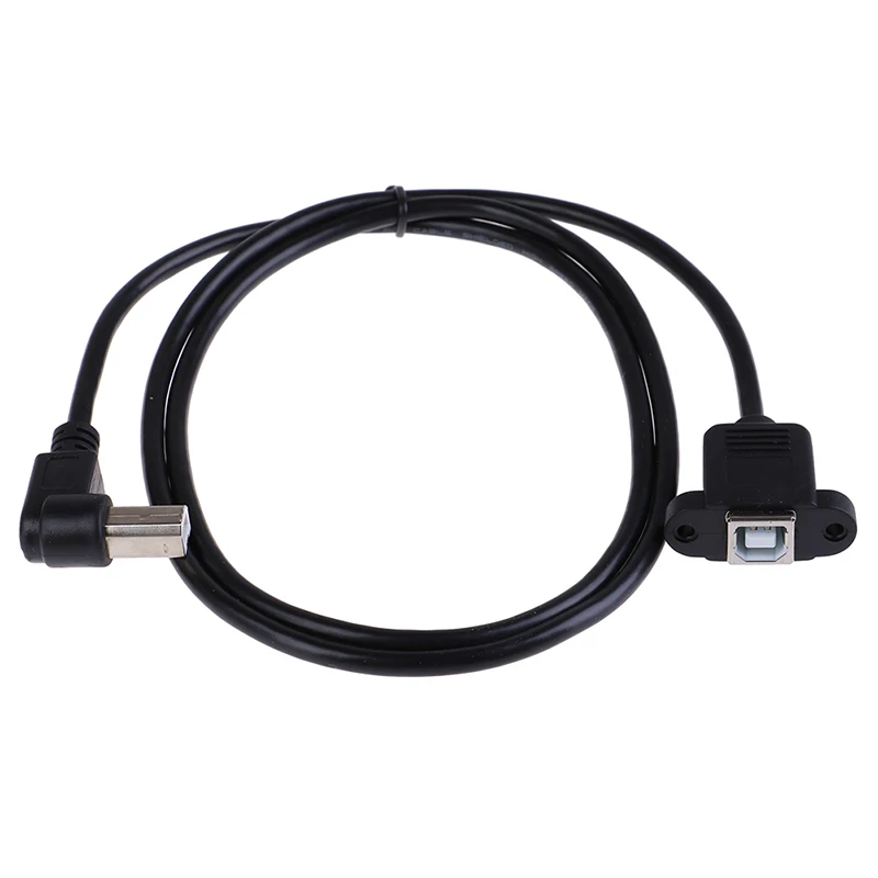 1 м/1,5 м под прямым углом usb type B папа к USB B Женская панель принтера крепление соединитель для удлинителя адаптер