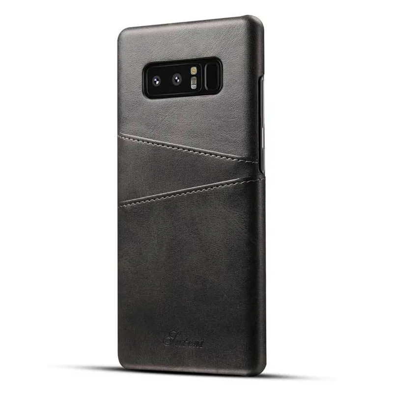 Ретро Бизнес телячья кожа задняя крышка для Galaxy S10 S8 S9 Plus Note 9 8 Note10 карточка карманный телефон чехол для samsung S10 E Plus
