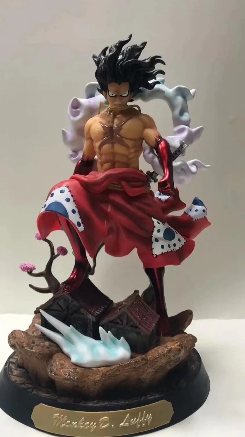 Anime One Piece Wano Luffy Gear 4 Four Snakeman Gk Statue Kimono Luffy Pvc Action Figure Collectible Model Toys Doll Gift 38cm Action Figures Aliexpress