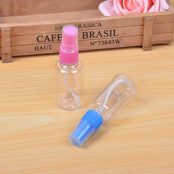 

1Pc 30ml Travel Outdoor Transparent Plastic Perfume Atomizer Mini Empty Spray Refillable Bottle Random Color