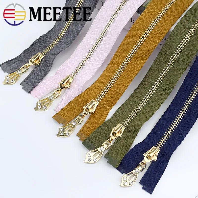 1 шт. Meetee 85 см 5# Металлические молнии Авто замок Open-end молнии для куртки пальто DIY сумки Швейные аксессуары для художественного оформления