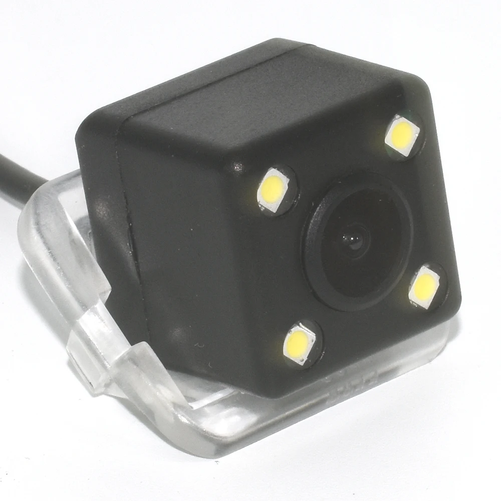 4-LED ZJCGO HD CCD Автомобильная камера заднего вида для парковки, водонепроницаемая камера для Toyota Camry XV40 для Daihatsu Altis 2009 2010 2011 - Название цвета: 4-LED